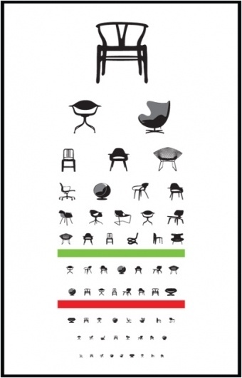 eye exam | Blue Art Studio #creative #chairs #design #iconic #poster