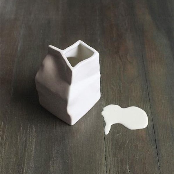 Ceramic Milk Carton #tech #flow #gadget #gift #ideas #cool