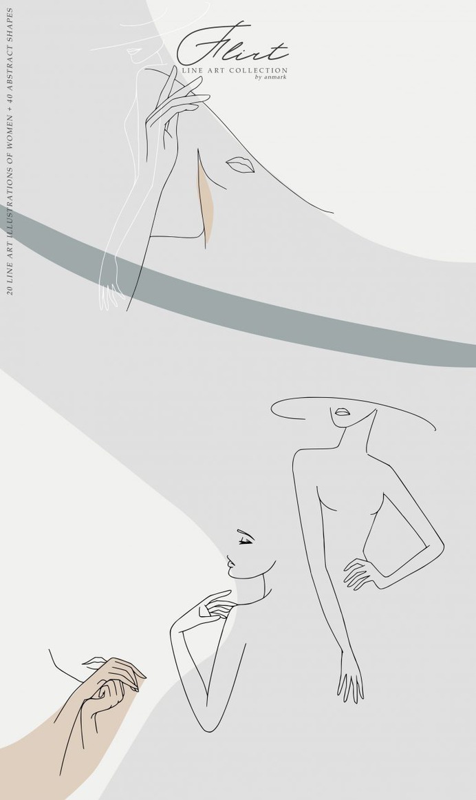 Flirt. Line Art Collection