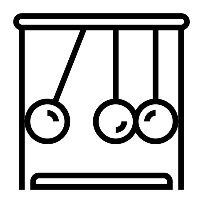 See more icon inspiration related to motion, pendulum, harmonic, mechanics, scientific, physics, education and science on Flaticon.
