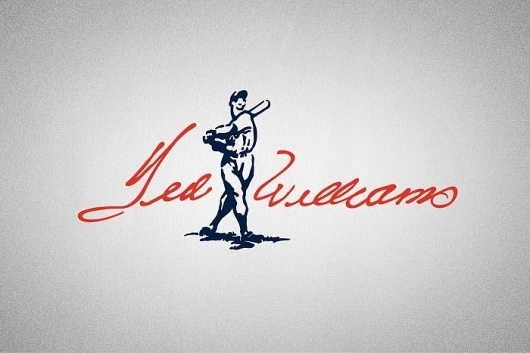 Clinton Carlson » Blog Archive » Ted Williams Logo #red #ted #williams #clinton #sports #carlson #baseball #logo #blue #signiture