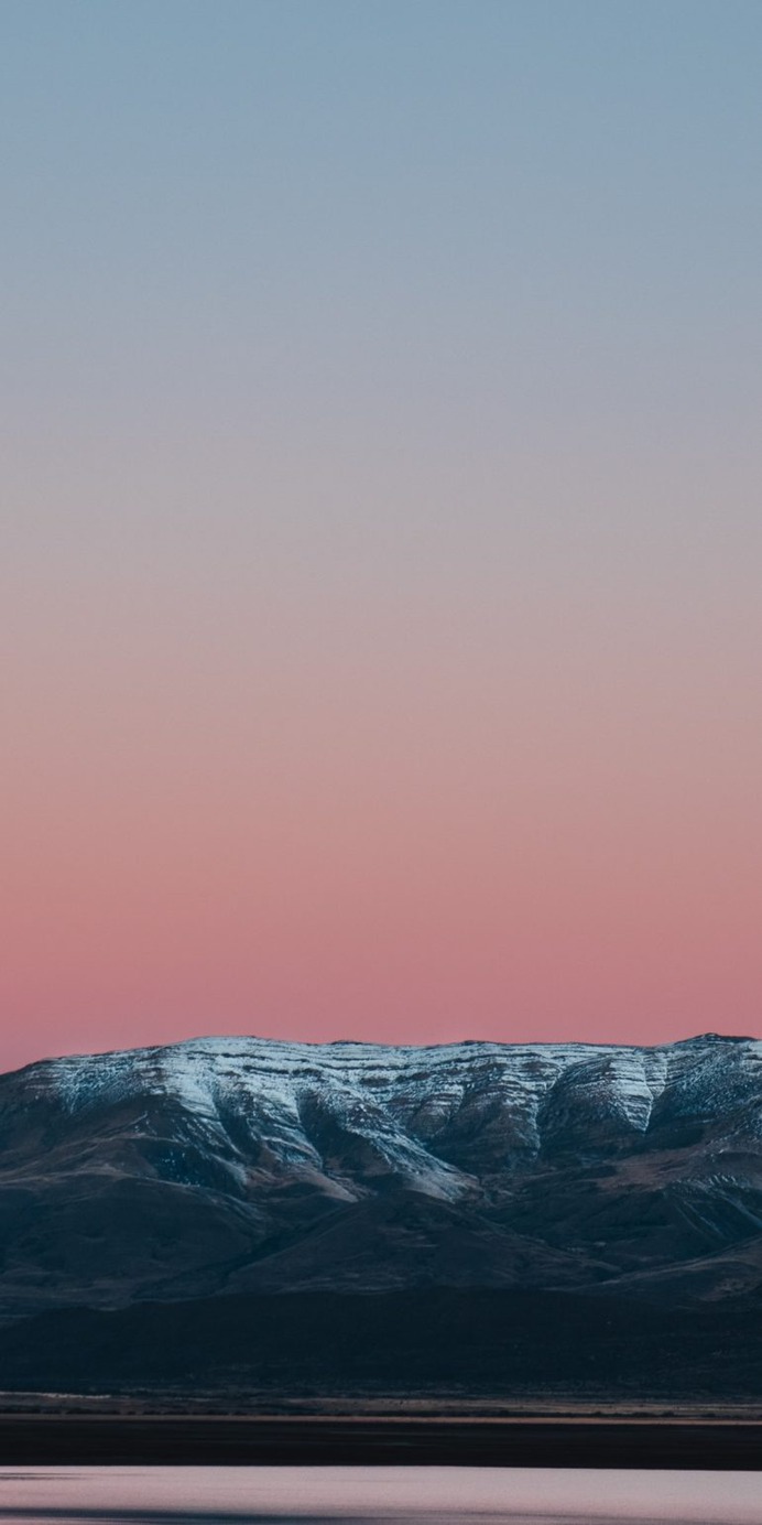 Sunset Minimal Mountains