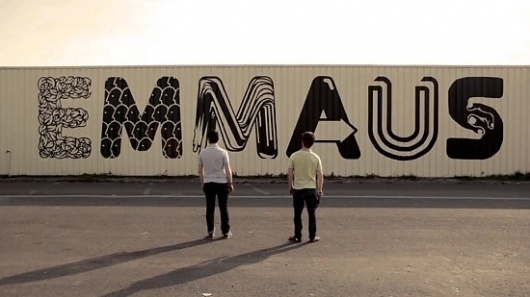 Painting for Emmaus | Fubiz™ #graffiti #outside #typography