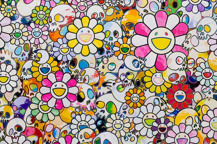 top-artists-of-2014-takashi-murakami #murakami #takashi #superflat #modern #contemporary #painting #artist