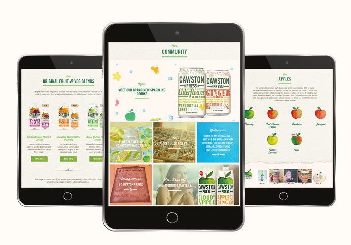 Cawston Press Website design