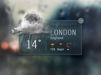 Dribbble - Weather Widget by Angelo Semeraro #app #weather