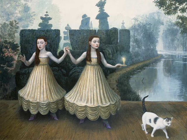 Enigmatic And Dreamlike Oil Paintings by Mike Worrall