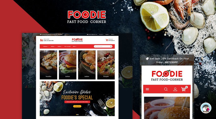 #Foodie - #Fast #Food #Corner - #Prestashop #Responsive #Theme #eCommerce #Website #Design #Template