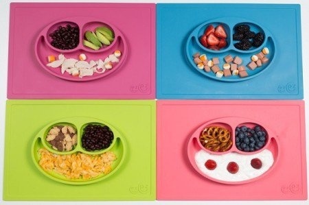 Because kids will be kids. Make mealtimes less messy with this colourful and friendly-faced place mat plate. #design #product #product desig