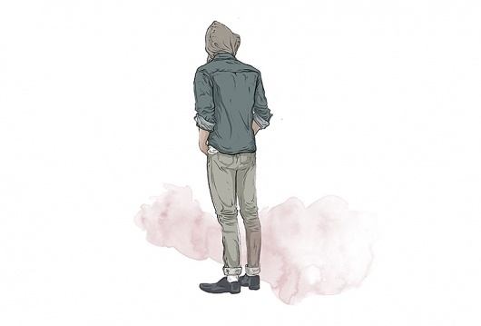 Shy Man | #illustration