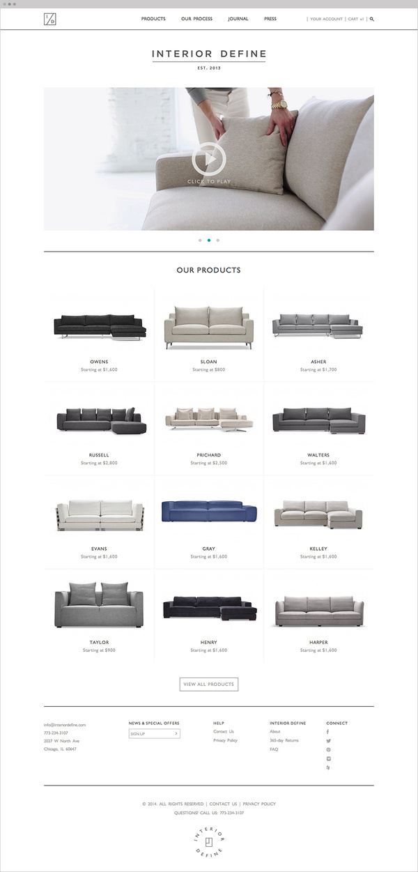 Interior Define #visual #branding #design #graphic #minimalism #identity #web