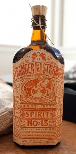 Stranger & Stranger: Spirit No. 13 (NOTCOT) #graphic design #bottle