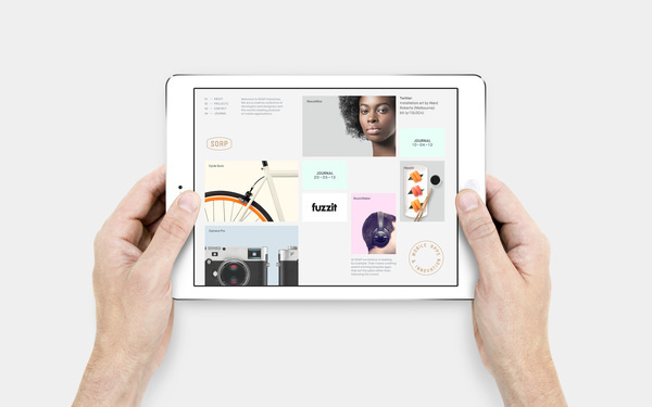 Soap Industries #ipad #layout #web