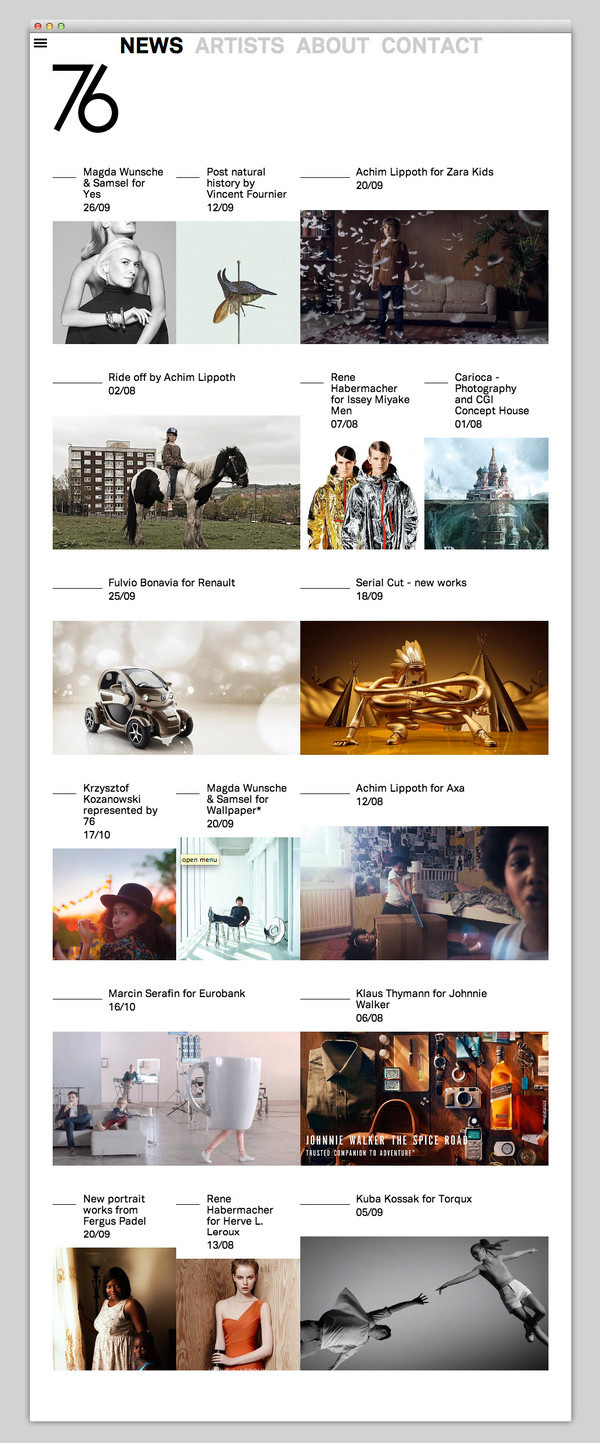 76 Management #design #website #grid #layout #web