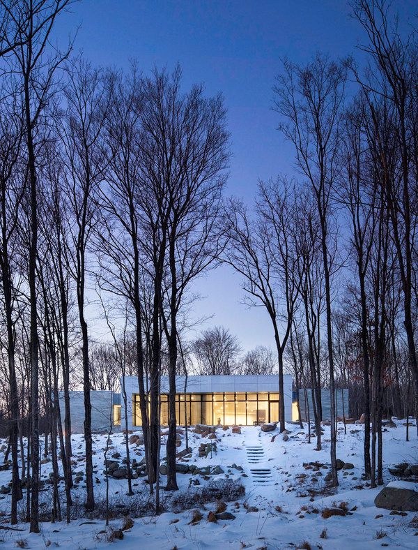 Artful House Envisioned as a Personal Refuge in the Woods #architecture