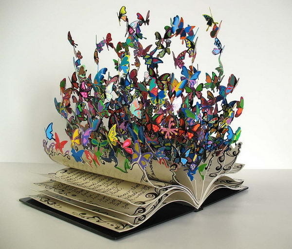 20+ Clever and Cool Old Book Art Examples #old #book #art