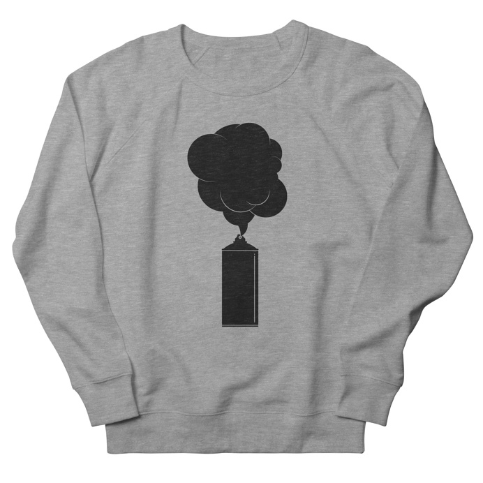 Art Supplies by Rickard Arvius #rickardarvius #sweatshirt #apparel #fashion #spraycan #graffiti #streetart #vectorart #streetwear