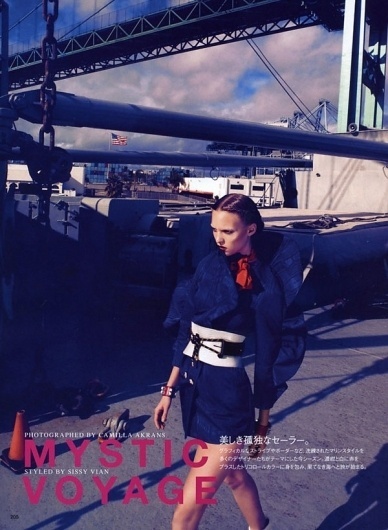 Theres Alexandersson by Camilla Akrans - Touchpuppet #vogue #girl #sailor #nippon #photography #fashion #magazine