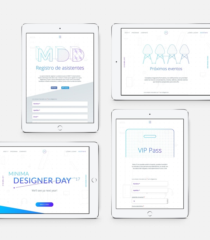 Minima Designer Day #landing #page #designer #day #event #conference #annual #graphics #colors #maracaibo #venezuela #graphicdesign #dot #li