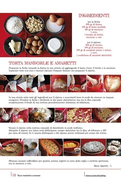 12 | Torta mandorle e amaretti by no zone, via Flickr #calendar #food #cooking #calendar illustration #food photography #calendars #food des