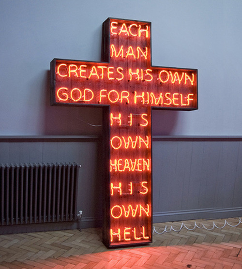 W E L L ※ F E D #cross #neon