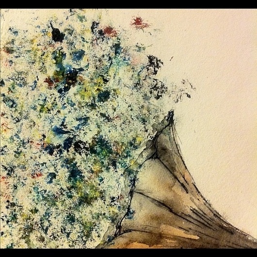 Instagram #watercolor #flowers
