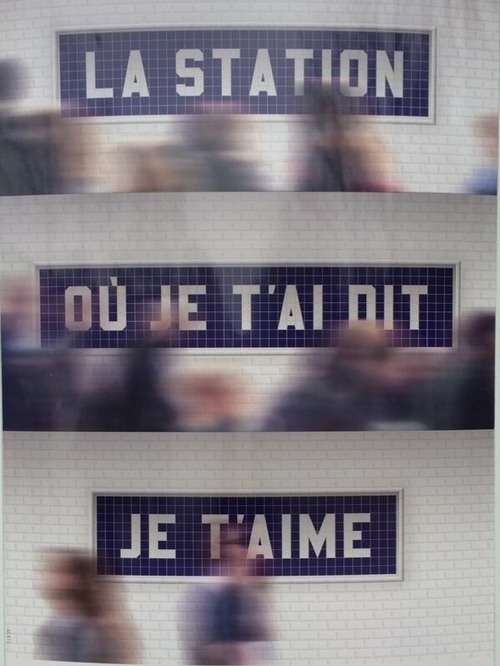 The stationWhere I told you I love you #type #signs