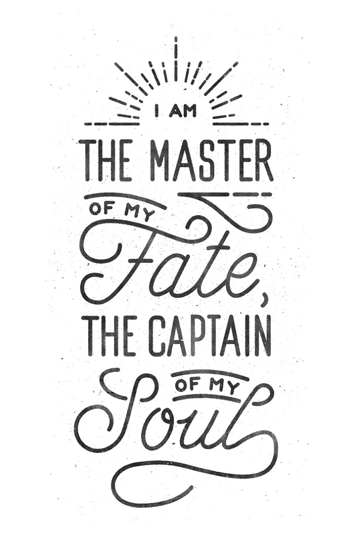 William E. Henley Quote Poster