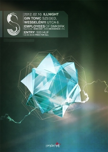 SMKBRK ILLNIGHT – SMOKE|BREAK #2012 #smkbrk #poster #music #illnight