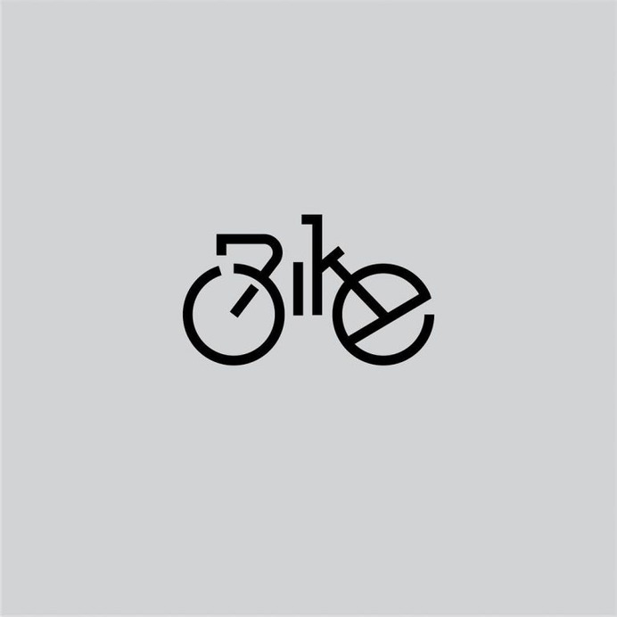 Bike Logo Type by Daniel Carlmatz