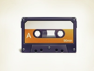 Dribbble - Cassette Tape by Vlademareous #music #audio #cassette