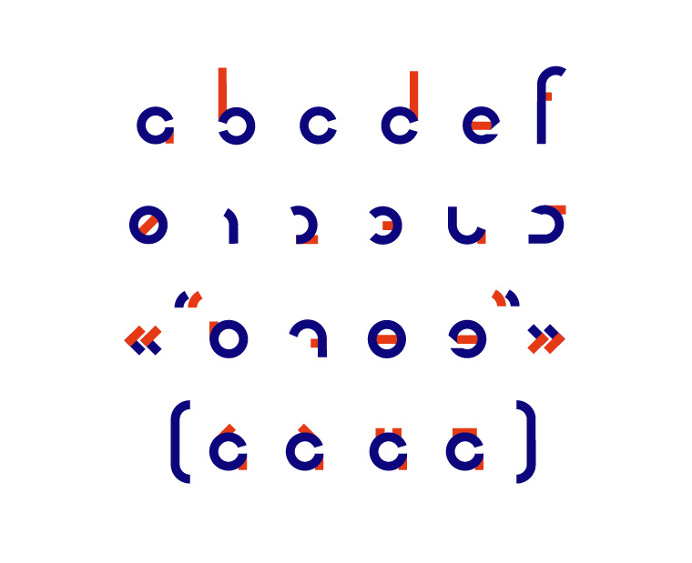 Fold type by philippe nicolas #modular #modernism #swiss #typography #set #Bold #minimal #letter #type #decorative #font #bauhaus #grid