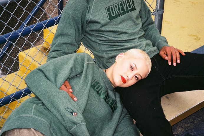 JOYCE Forever #sweatshirt #35MM #film #minneapolis #joyce #green #rose #model www.joyce.is/selling