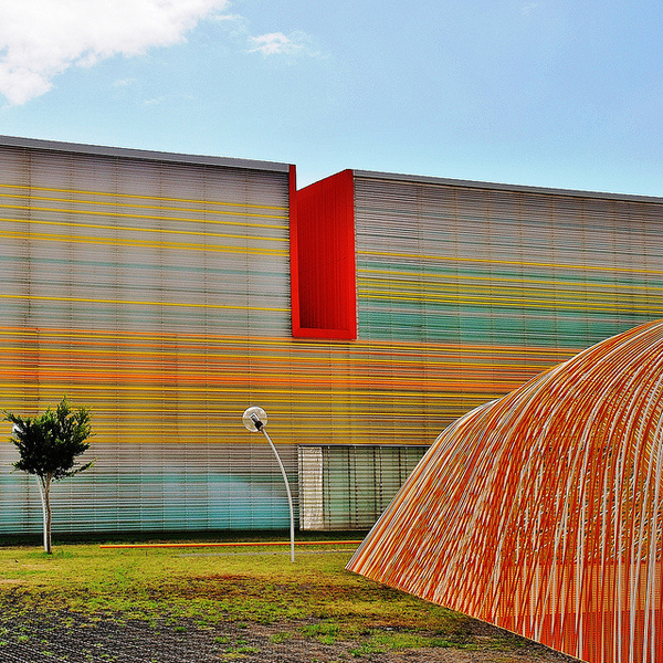 "THE BATEL" AUDITORIUM AND CONVENTION CENTRE IN CARTAGENA #spain #colour #architecture