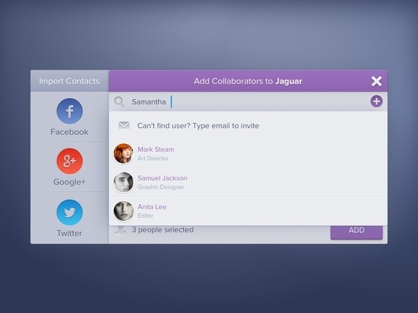 Invite dropdown #web #dropdown