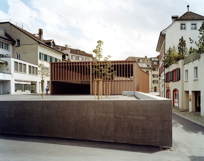 MILLER & MARANTA, Market Hall in Aarau
