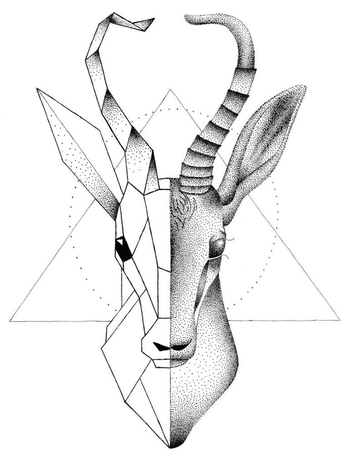 Springbok Tattoo Design