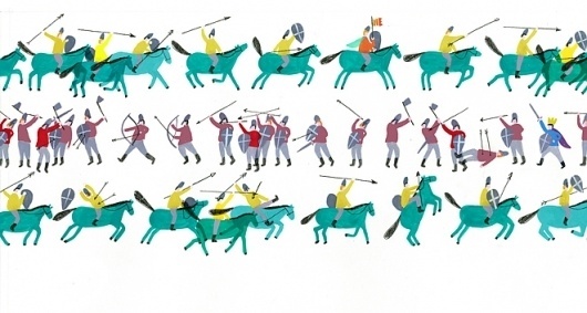 The Battle of Hastings : Charlotte Trounce #of #illustration #battle #hastings
