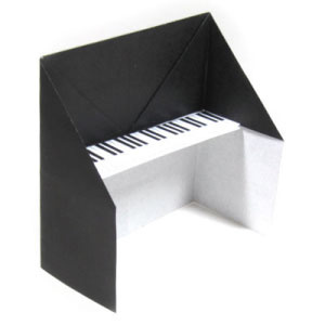 How to make a traditional origami piano (http://www.origami-make.org/howto-origami-piano.php)