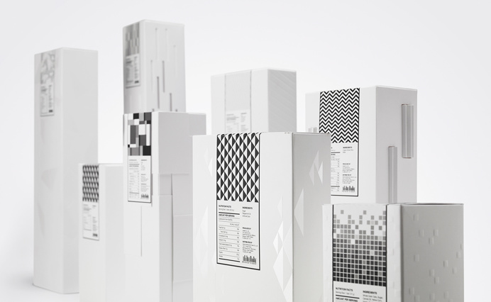 DEFINE THE DIFFERENCE 3d packaging by Puripong Limwanatipong bangkok thailand design mindsparkle mag 1 food chocolate minimal white geometry