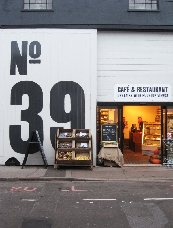 no. 39 cafe & restaurant #cafe #architecture #typography