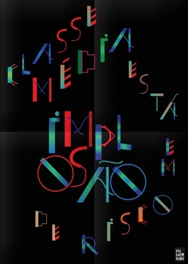 Classe média está em risco de "implosão" | The Typo News #poster #typography