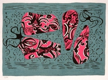 Shrimps at Sea – Collection | Christchurch Art Gallery Te Puna O Waiwhetu #lithography