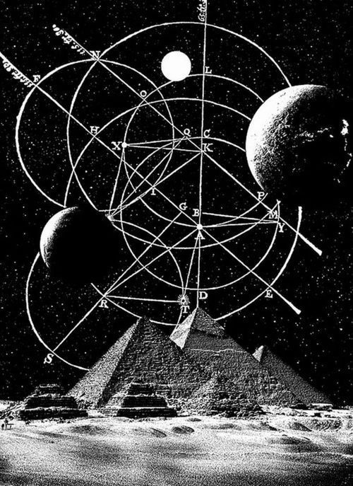 alignment #pyramids #stars #space