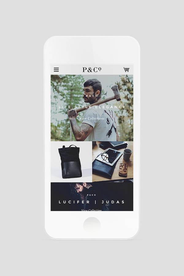 P&Co Clothing | Digital Design Agency | adaptable. #clothing #website #digital #mobile #fashion #web