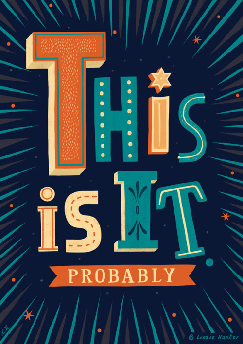cheeky type poster