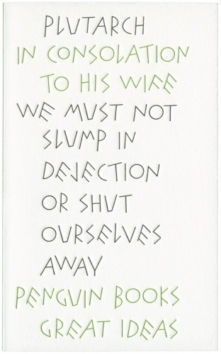 The Book Cover Archive: In Consolation to his Wife, design by David Pearson #cover #penguin #book #typography