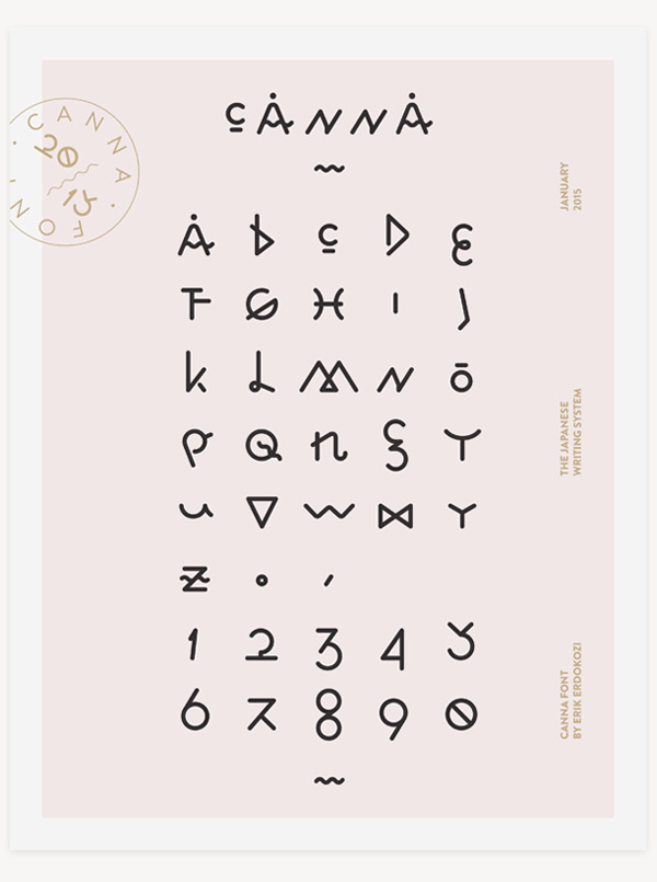 C A N N A . #font #erdokozi #hiragana #erik #type #canna
