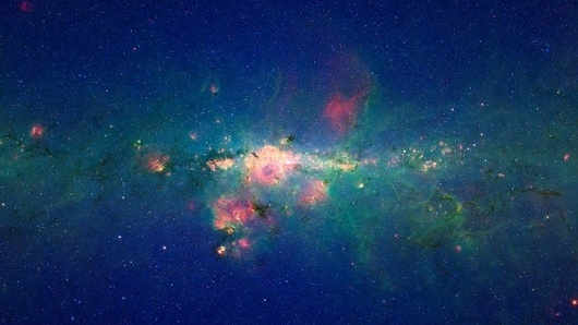 Short Sharp Science: Milky Way's crowded heart shimmers in infrared image #sagittarius #infrared #space