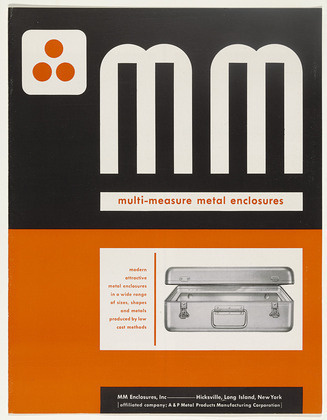 Ladislav Sutnar. MM Multi Measure Metal Enclosures. 1941 1944 #ladislav #sutnar